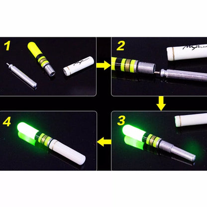 Battery operated LED fishing float for night fishing in dark waters