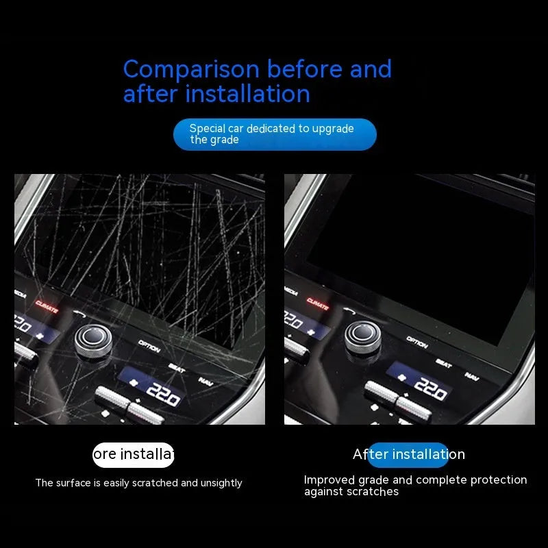 Transparent TPU protective film for BMW 3 Series centre console and dashboard scratch protection