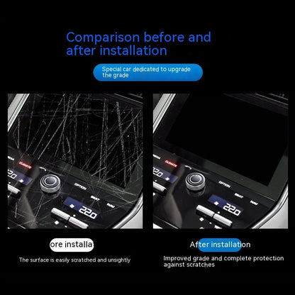 Transparent TPU protective film for BMW 3 Series centre console and dashboard scratch protection