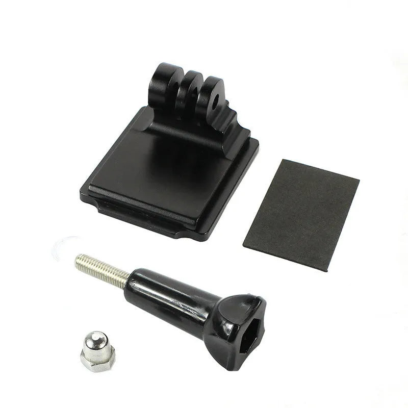 Black GoPro helmet holder extension rod with quick release bracket