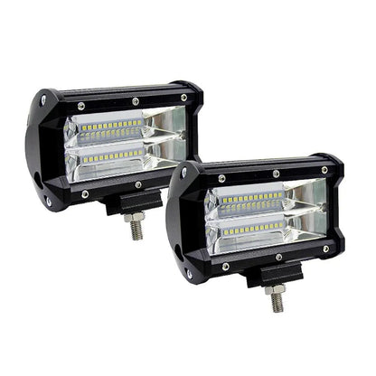 5-inch black LED work lamp for off-road vehicles with 24 LEDs and bracket mount