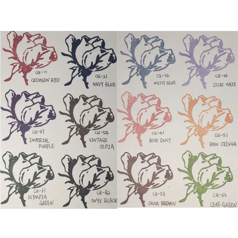 Rectangular DIY rubber stamp ink pad with oily quick-drying ink for notebooks and crafts