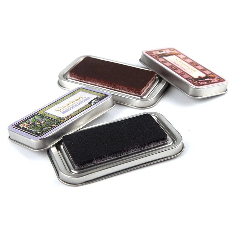 Rectangular DIY rubber stamp ink pad with oily quick-drying ink for notebooks and crafts