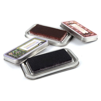 Rectangular DIY rubber stamp ink pad with oily quick-drying ink for notebooks and crafts
