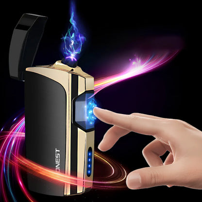 Metal windproof multi-function lighter measuring 74.6mm with five colour options