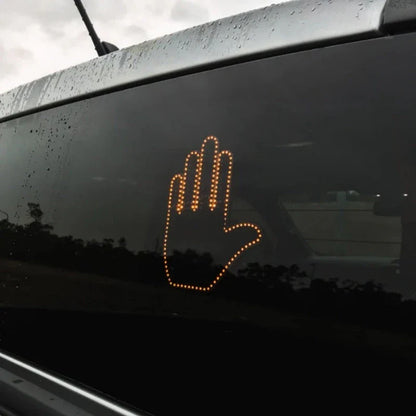Illuminated gesture light with three modes for communicating with other drivers on the road