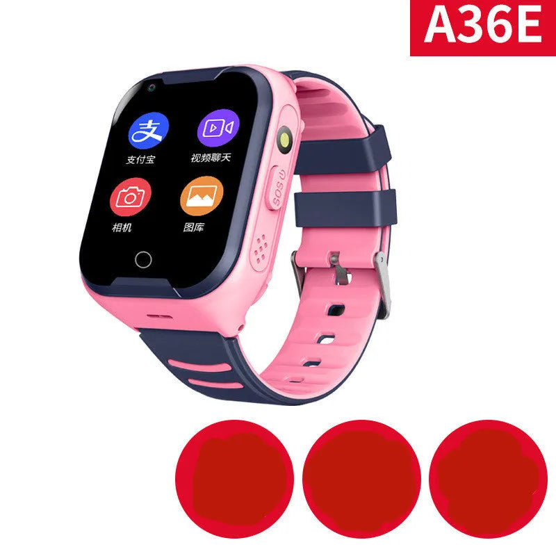 Children's smartwatch with 1.44-inch screen, silica gel band, and GPS for video calls