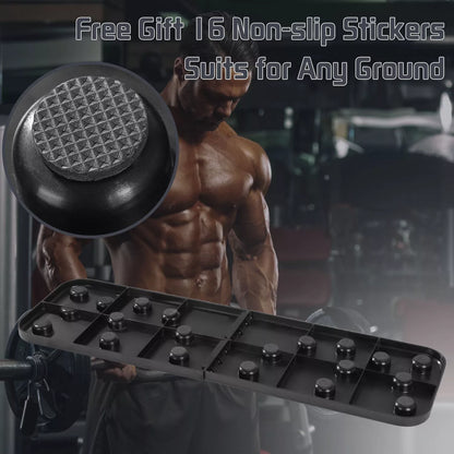 Multifunctional Push-ups Fitness Board Bracket Aid folded and opened views