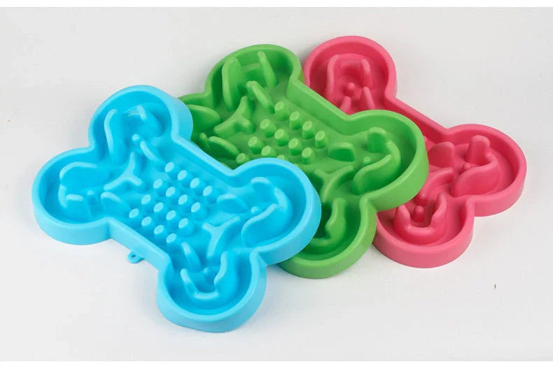 Slow-Eating Anti-Bloat Pet Bowl for Dogs - Innovative Maze Design, Durable Silicone Construction, and Variety of Vibrant Colors
