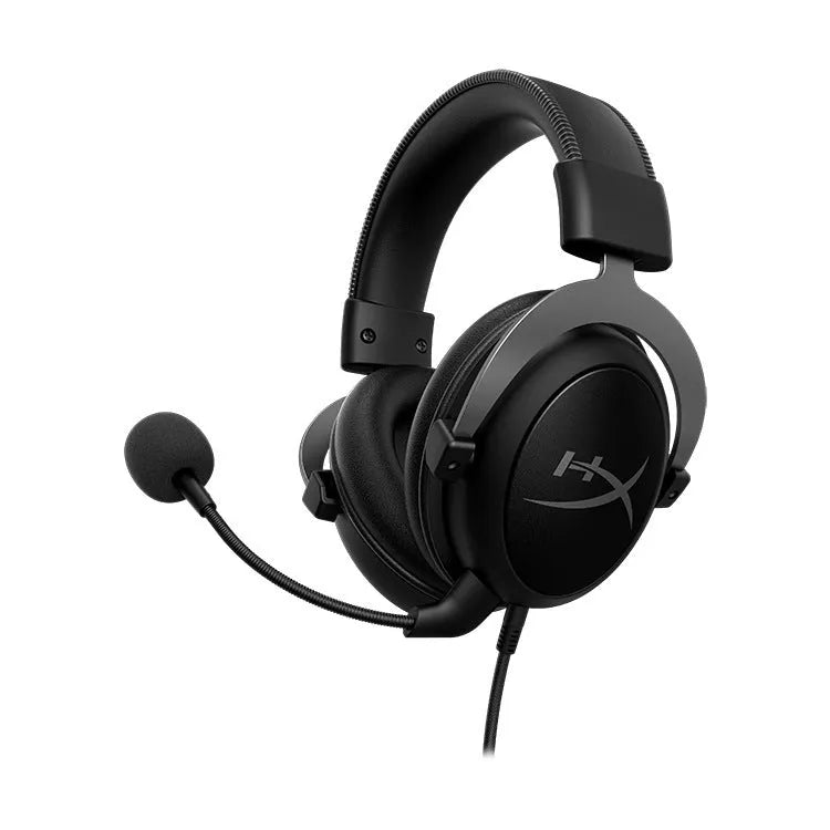 Wired gaming headset with 53mm speaker drivers, head-mounted design, detachable microphone, USB sound card remote control, available in Hurricane 2 black red, bronze, neon pink, and wireless black red colour variants