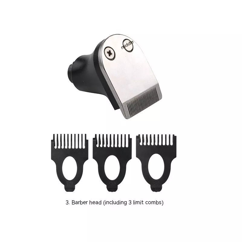 Multifunctional Shaver Universal Accessories with 3 positioning combs for precise hair cutting
