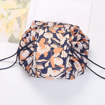 Animal Print Large Capacity Drawstring Cosmetic Storage Bag with waterproof oxford cloth