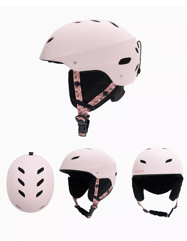 Child ski protective helmet in various colors with EPS+ABS hard shell for safety