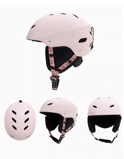 Child ski protective helmet in various colors with EPS+ABS hard shell for safety