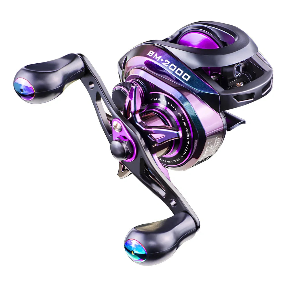 BM2000 fishing reel with water drop wheel design and anti-explosive mechanism for saltwater fishing