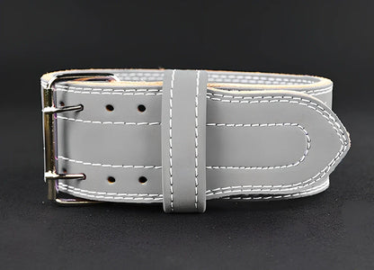 Four-layer cowhide leather sports fitness belt for weightlifting support