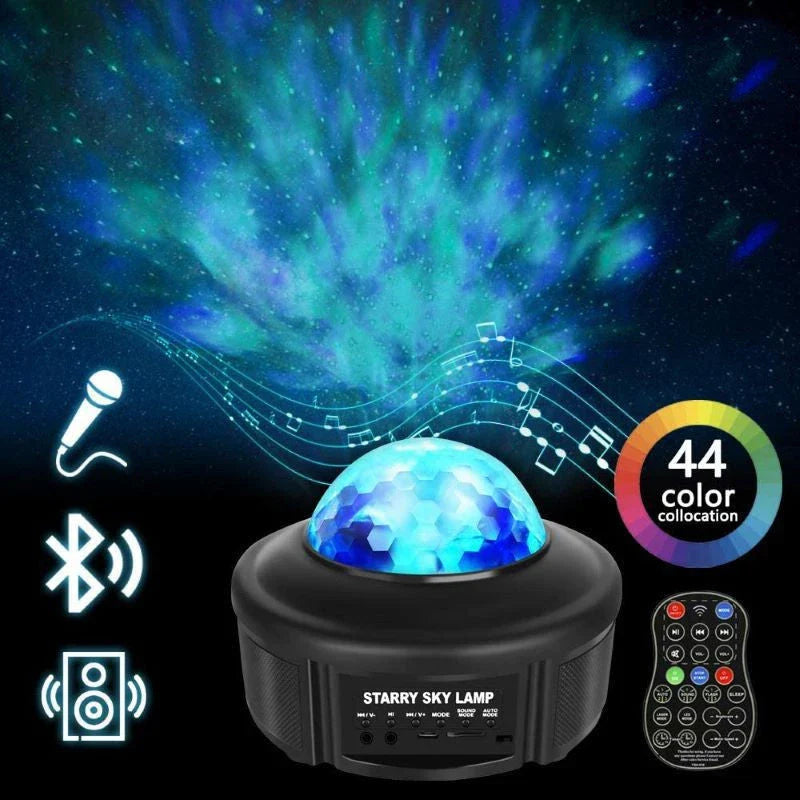 Mesmerizing Bluetooth Music Starry Sky Projector with captivating celestial light show and wireless audio streaming capabilities