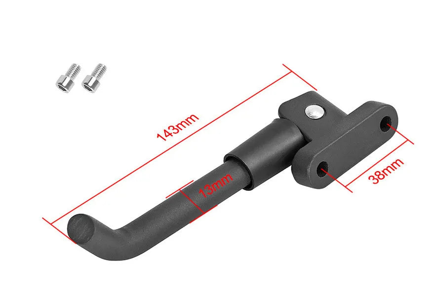Aluminium alloy electric scooter foot brace in black, white and grey colour options