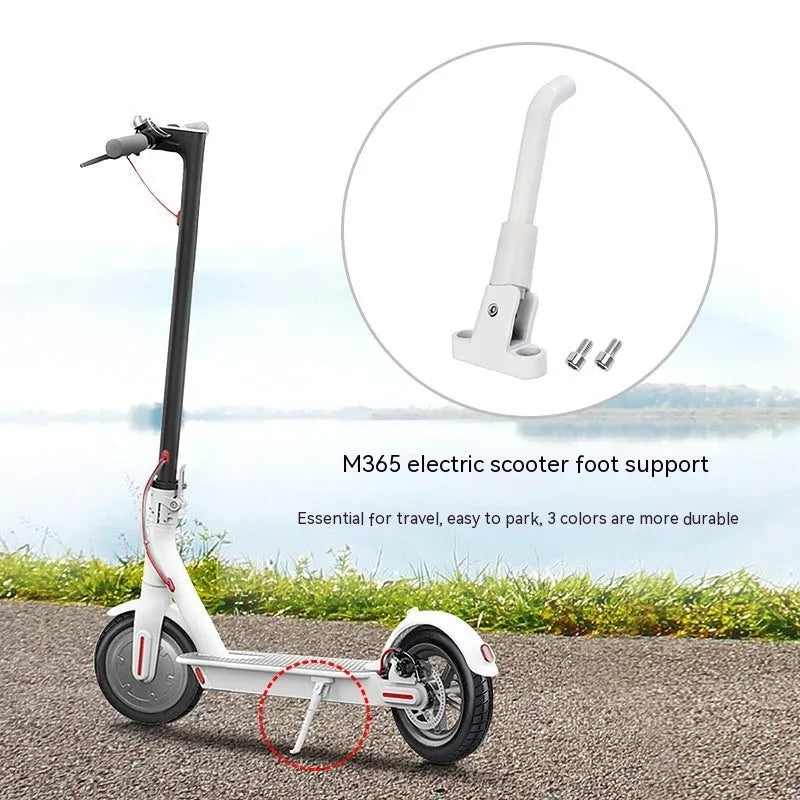 Aluminium alloy electric scooter foot brace in black, white and grey colour options