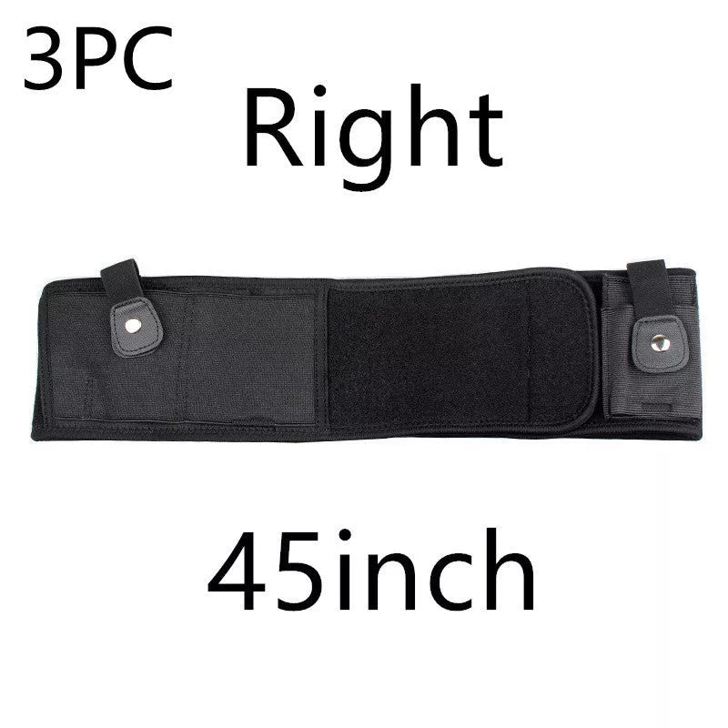 Neoprene concealed carry belly holster with spare magazine pocket, fits up to 40" waist