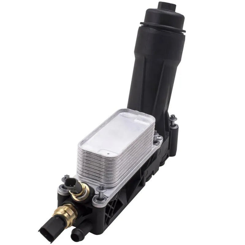 Oil cooling filter base and radiator assembly for Jeep Dodge vehicles, style 5184294AC.