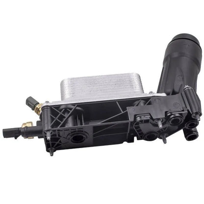 Oil cooling filter base and radiator assembly for Jeep Dodge vehicles, style 5184294AC.