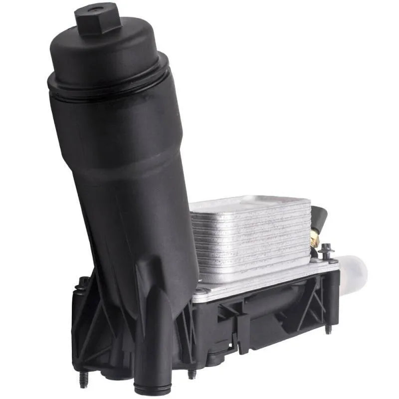 Oil cooling filter base and radiator assembly for Jeep Dodge vehicles, style 5184294AC.