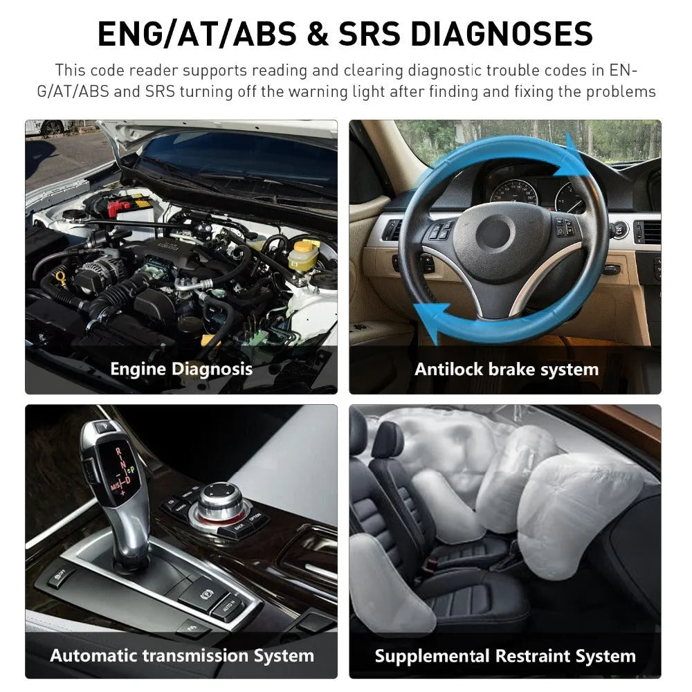 CRP123 automotive fault detector diagnostic equipment with main machine, cables, card reader and user manual