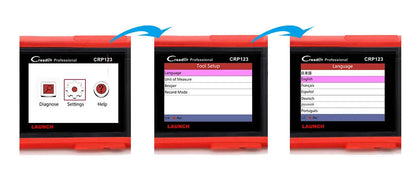CRP123 automotive fault detector diagnostic equipment with main machine, cables, card reader and user manual