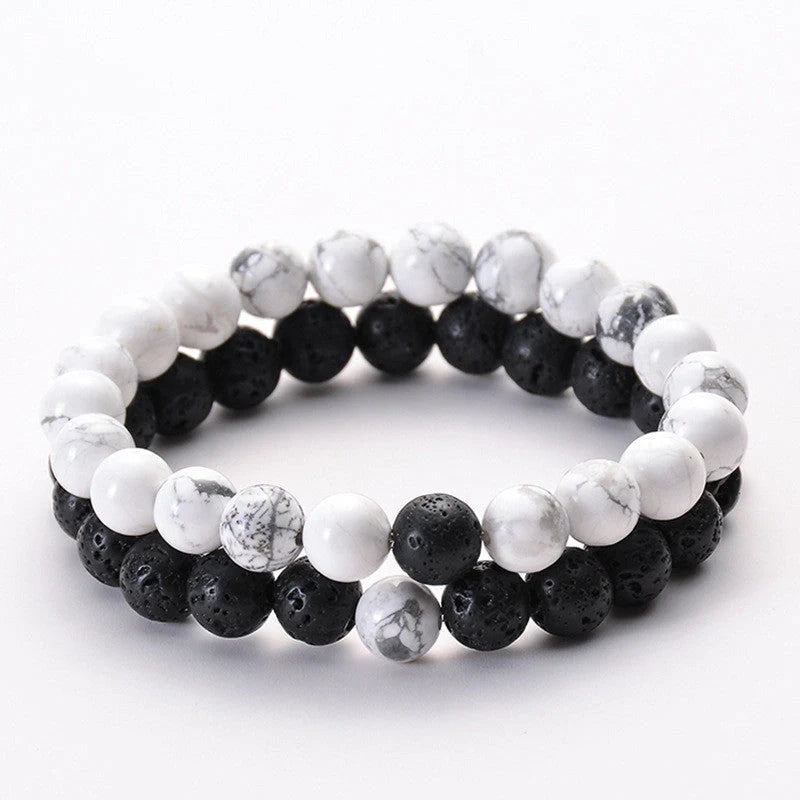 Elegant malachite stone bracelets with unique textures and patterns, perfect for a stylish accessory.