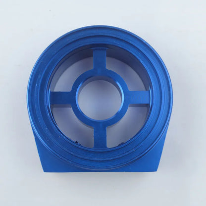 Universal aluminium alloy oil pressure gauge adapter in red, blue, black, gold, and silver colour options