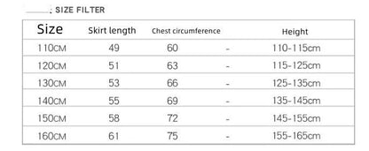 Girls cotton dance skirt in various colors and sleeve styles for dance practice