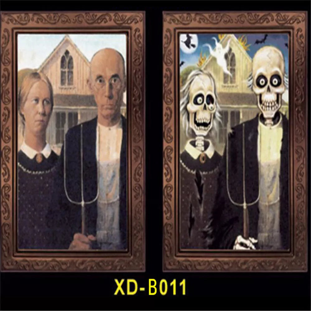 3D People Ghost Festival Changing Photo Frame with visual illusion effect for Halloween