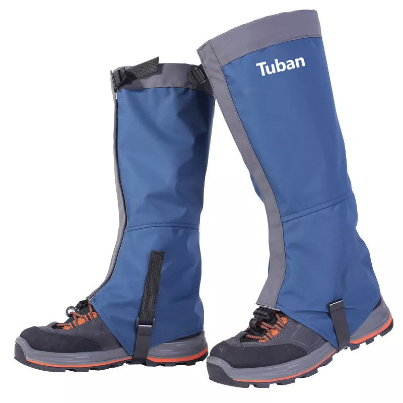 Outdoor Snow Kneepad in Black, Blue, or Orange for skiing and camping