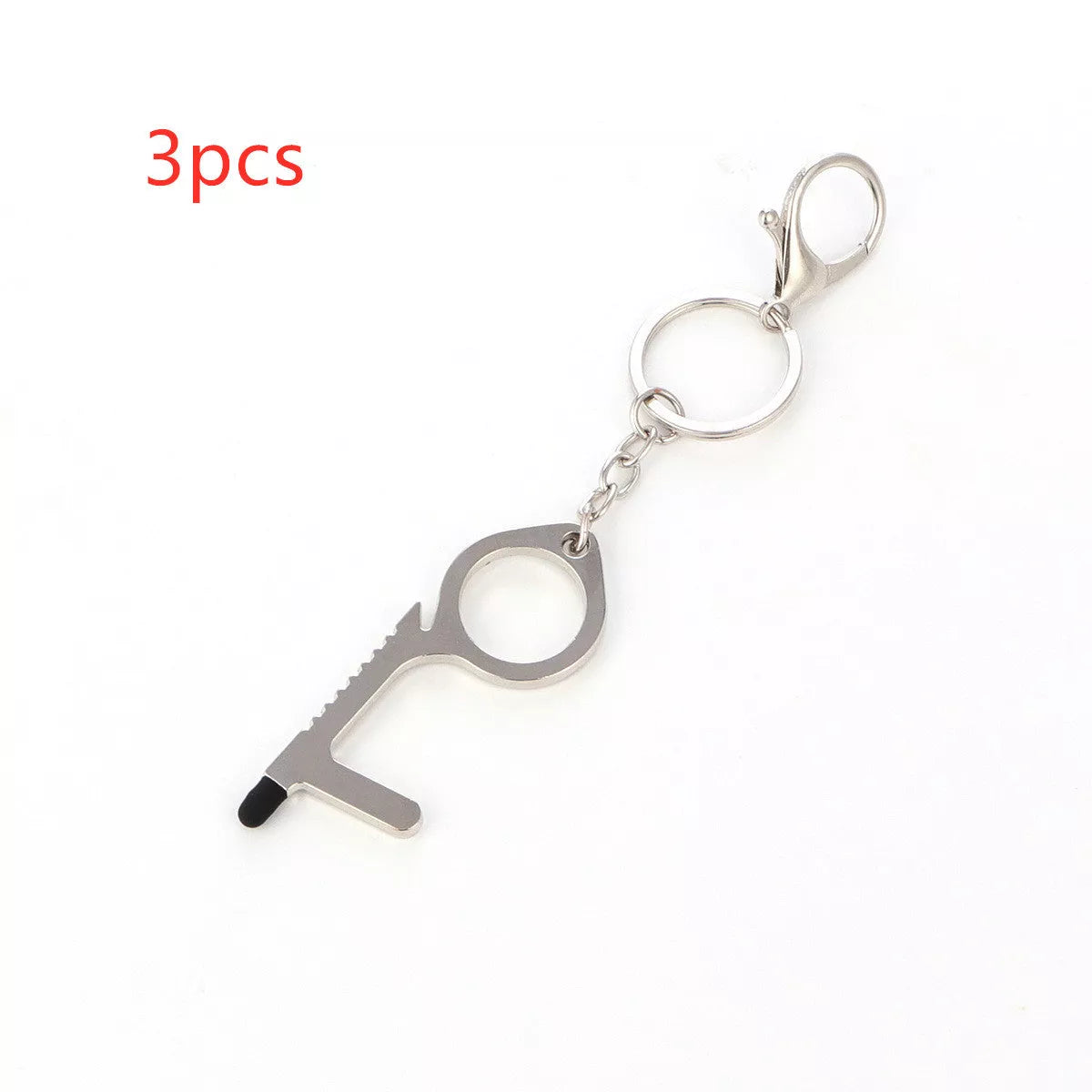 Alloy protective door opener keychain in various colors
