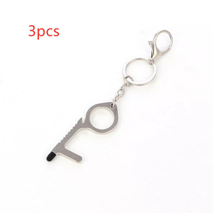Alloy protective door opener keychain in various colors