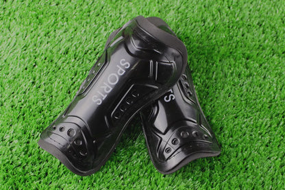 Football strap shin guards in multiple colors for secure leg protection
