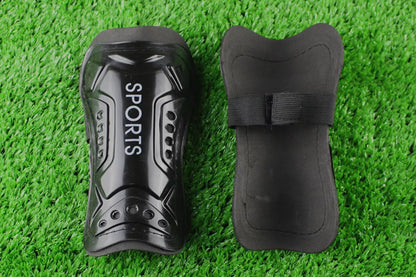 Football strap shin guards in multiple colors for secure leg protection