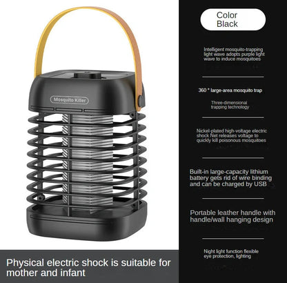 Rubik's Cube Mosquito Killer Lamp in yellow and black with USB charging