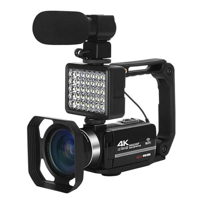 Black WIFI digital HD night vision camera with 3-inch screen showing 37mm lens mount