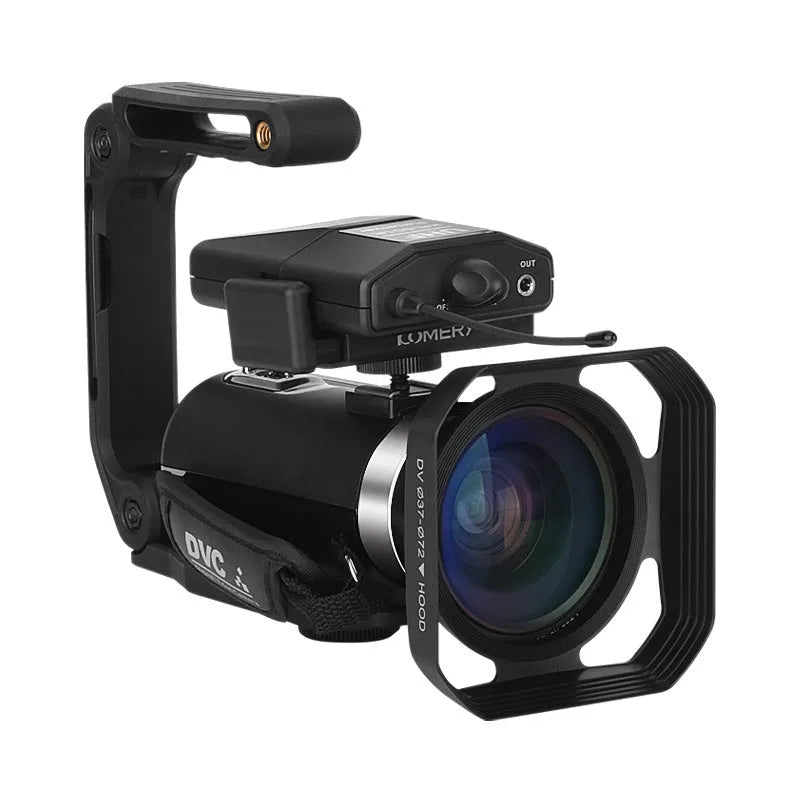 Black WIFI digital HD night vision camera with 3-inch screen showing 37mm lens mount