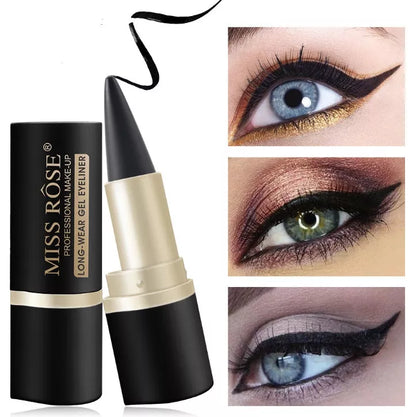 Waterproof black eyeliner pen for long-lasting, smudge-proof eye makeup