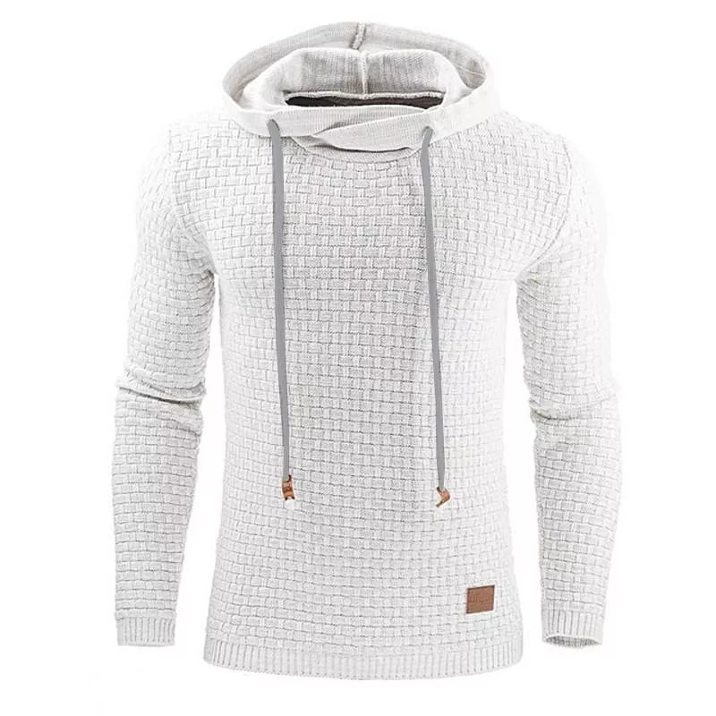 Men's hoodie sweater in various colors and sizes, made from 65% cotton and 35% polyester blend