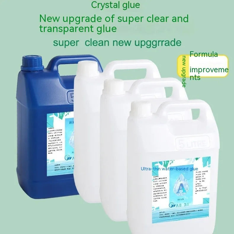 1kg bottle of epoxy resin 31 crystal glue for DIY crafts and transparent adhesive projects
