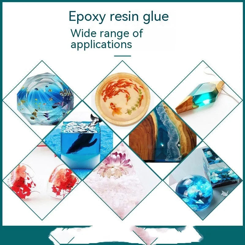1kg bottle of epoxy resin 31 crystal glue for DIY crafts and transparent adhesive projects