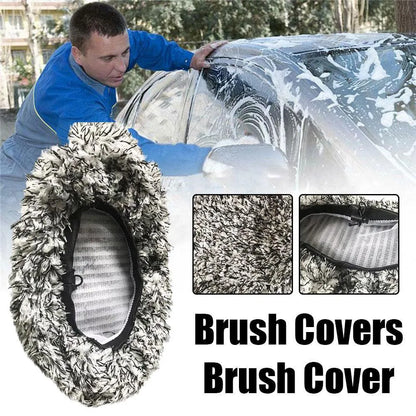 Replacement cloth cover for car long handle brush in four colour variations