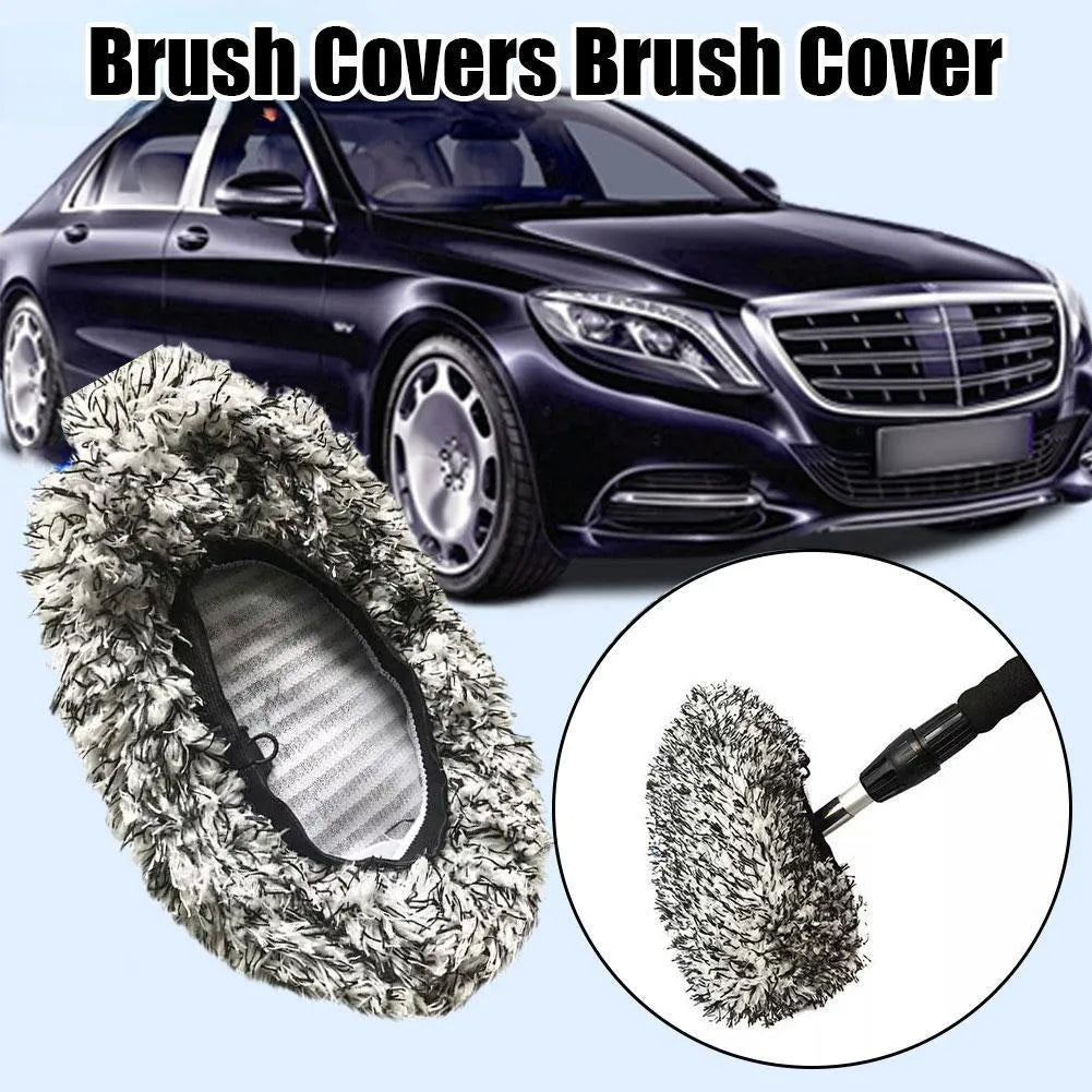 Replacement cloth cover for car long handle brush in four colour variations