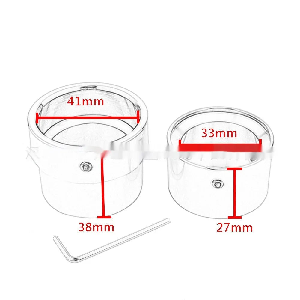 Black CNC aluminium front and rear axle decorative cap covers for Harley Davidson Sportster motorcycles.