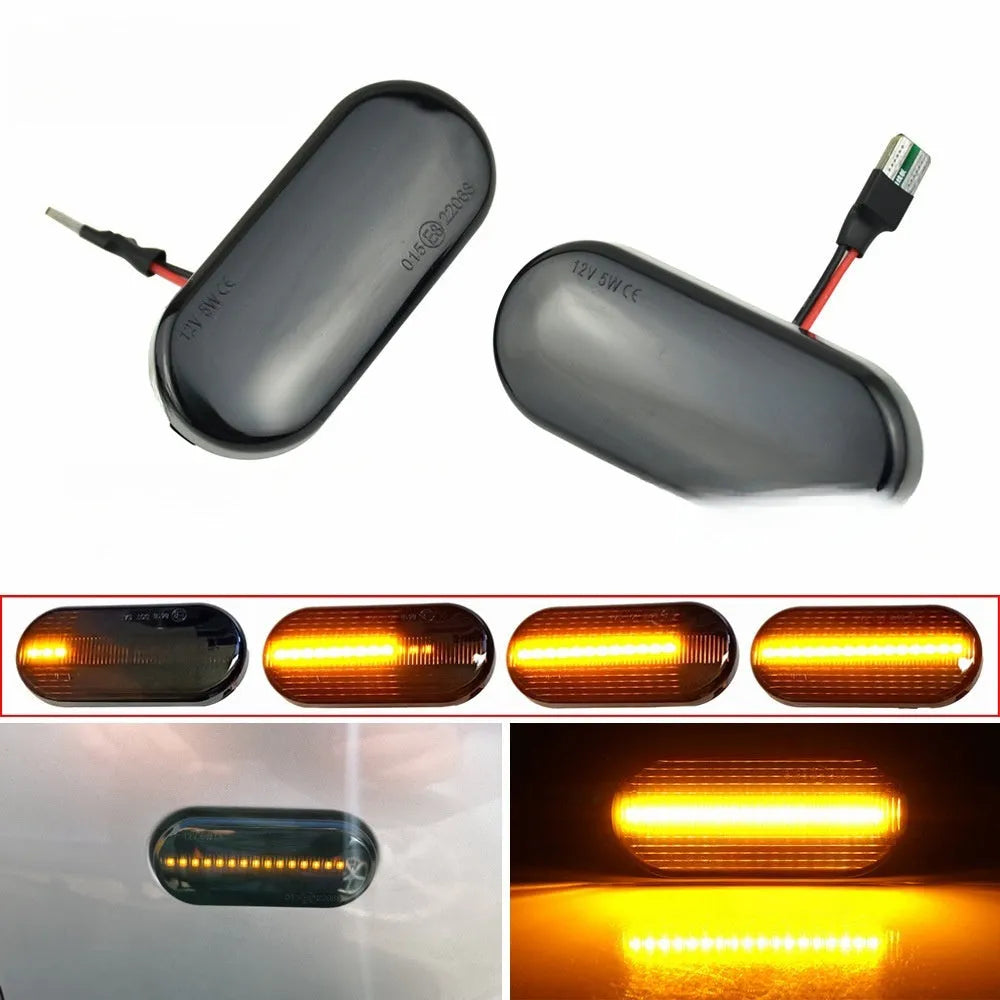 Flowing water style fender side turn signal lamp for Skoda Octavia 1U