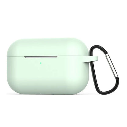 Silicone protective cover for AirPods Pro headphones in multiple colour options showing shock absorption design